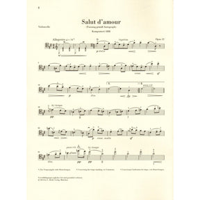 Elgar, Edward - Salut d'amour, Opus 12 - for Cello and Piano - edited by Rupert Marshall-Luck - G Henle URTEXT