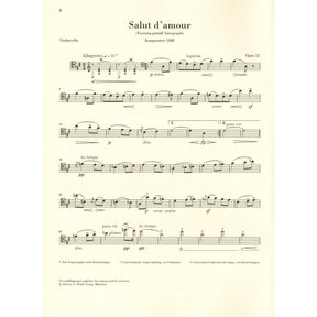 Elgar, Edward - Salut d'amour, Opus 12 - for Cello and Piano - edited by Rupert Marshall-Luck - G Henle URTEXT