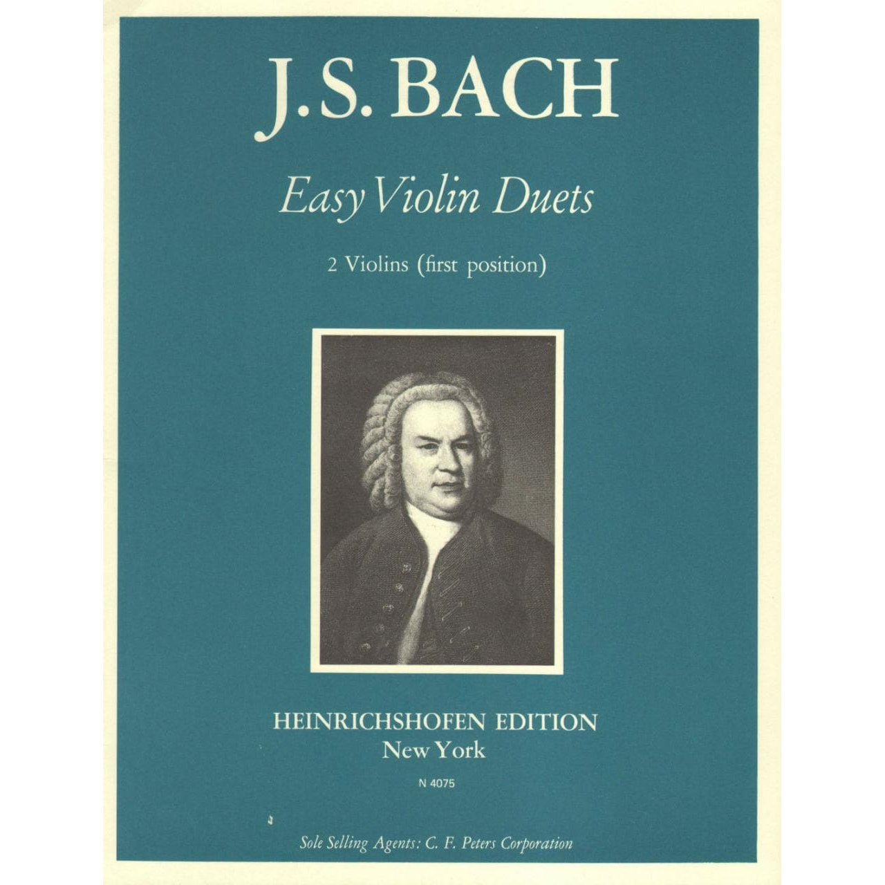Bach, JS - Easy Violin Duets for Two Violins - Heinrichshofen's Verlag Edition