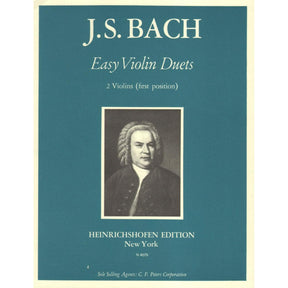 Bach, JS - Easy Violin Duets for Two Violins - Heinrichshofen's Verlag Edition