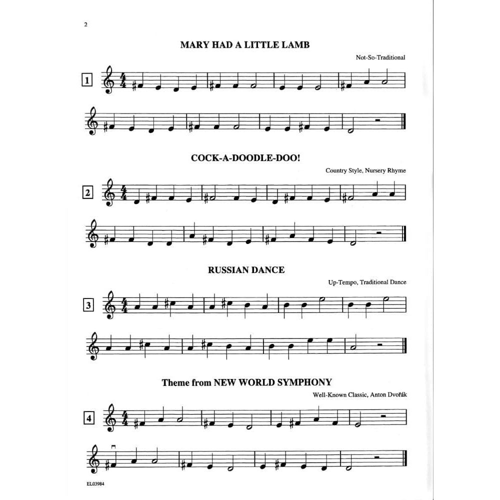 Applebaum, Samuel - String Tunes: A Very Beginning Solo (or Unison) Songbook for Violin with CD - Belwin/Mills Publication