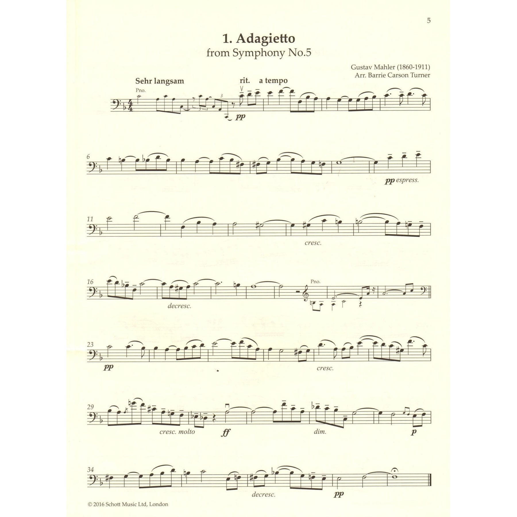 The Cello Playlist - 50 Popular Classics - arranged by Barrie Carson Turner - for Cello with Online Audio or Printable Piano Accompaniment - Schott