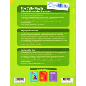 The Cello Playlist - 50 Popular Classics - arranged by Barrie Carson Turner - for Cello with Online Audio or Printable Piano Accompaniment - Schott