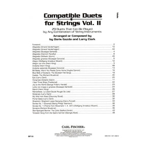 Gazda / Clark - Compatible Duets for Strings Volume II - Viola - Carl Fischer