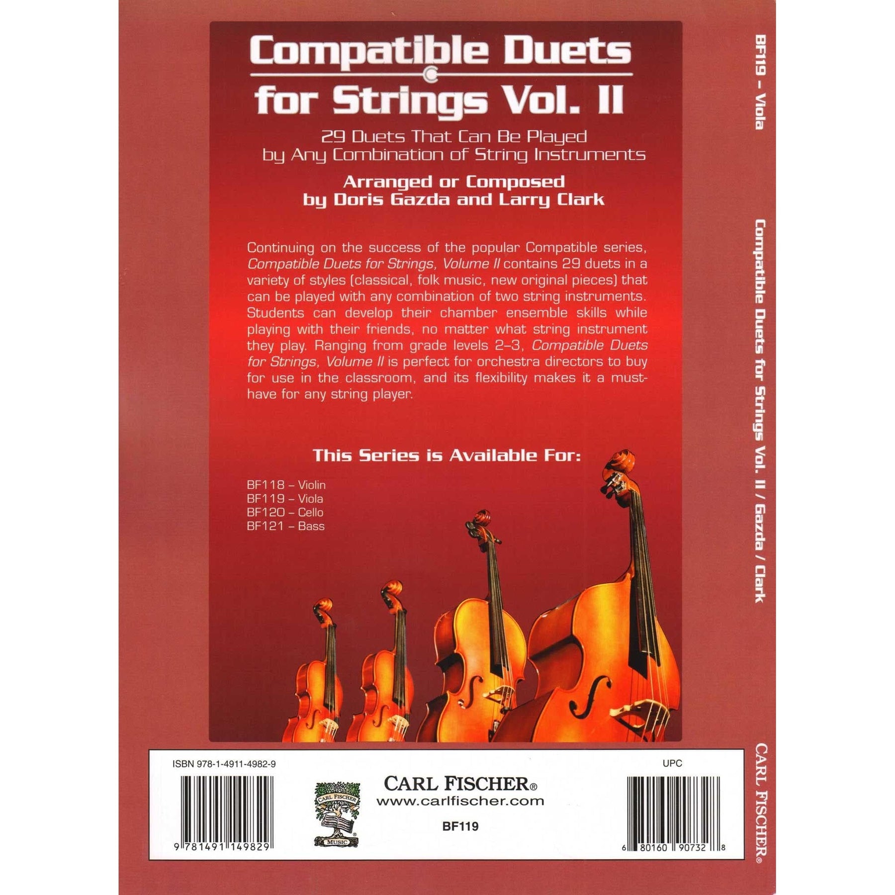 Gazda / Clark - Compatible Duets for Strings Volume II - Viola - Carl Fischer