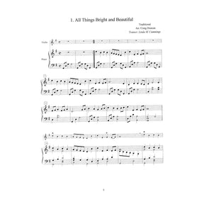 Ellis Cummings, Linda M - Old English Hymns for Solo Violin with Piano Accompaniment - Book/Online Audio - Mel Bay Publication