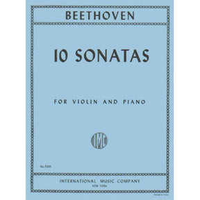 Beethoven, Ludwig - 10 Sonatas (Complete) - Violin and Piano - edited by David Oistrakh - International Edition