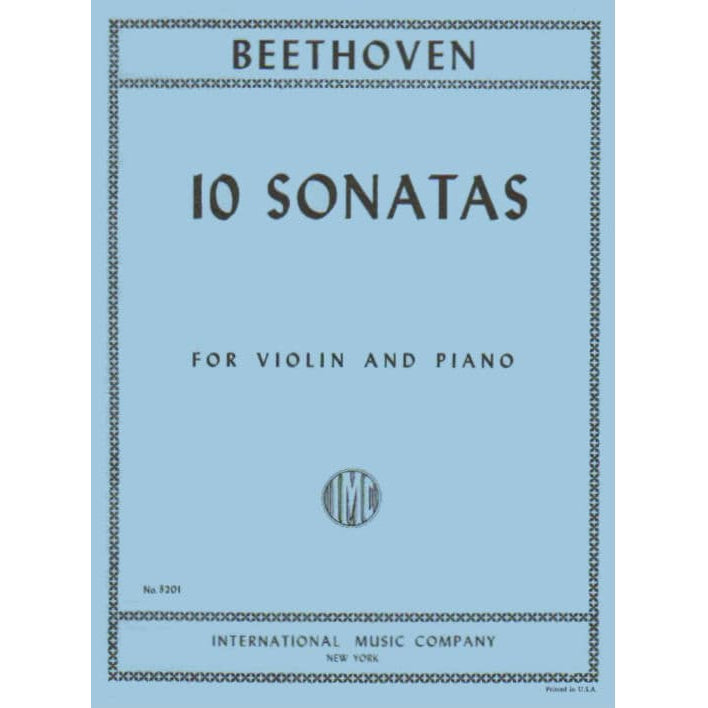 Beethoven, Ludwig - 10 Sonatas (Complete) - Violin and Piano - edited by David Oistrakh - International Edition