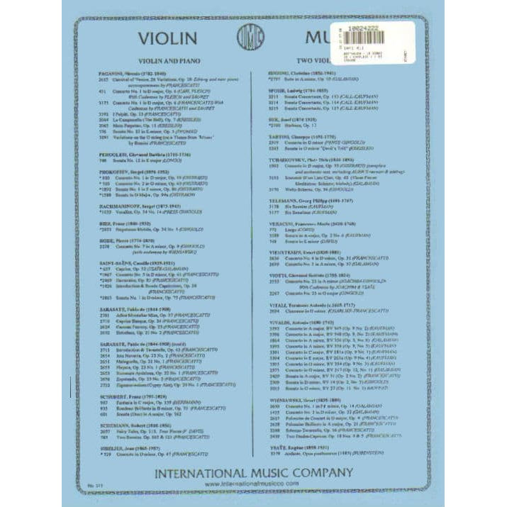 Beethoven, Ludwig - 10 Sonatas (Complete) - Violin and Piano - edited by David Oistrakh - International Edition