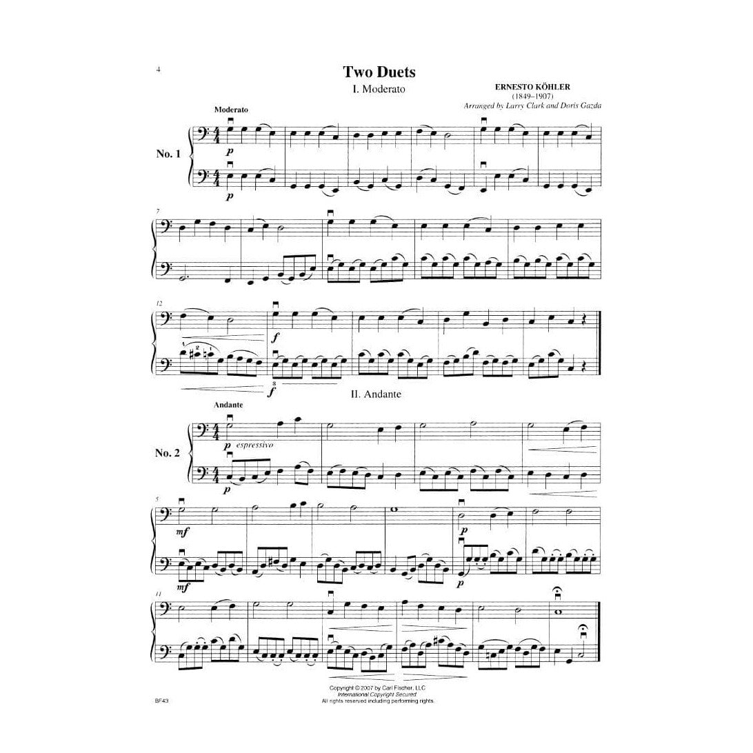Gazda / Clark - Progressive Duets, Volume 2 - Bass - Carl Fischer