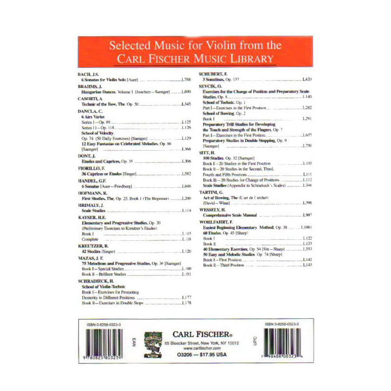Perlman, George - Let Us Have Music for Violin, Volume 1 - Violin and Piano - arranged and edited by George Perlman - Carl Fischer