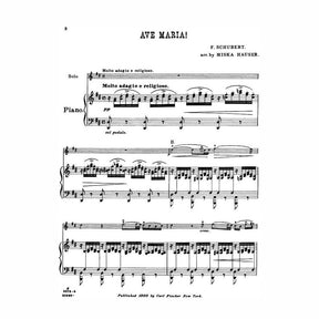 Schubert, Franz - Ave Maria D 839 - for Violin and Piano - arranged by Hauser - Carl Fischer