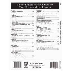 Fiorillo, Federigo - 36 Etudes or Caprices - Violin - edited by E Singer - Carl Fischer Edition