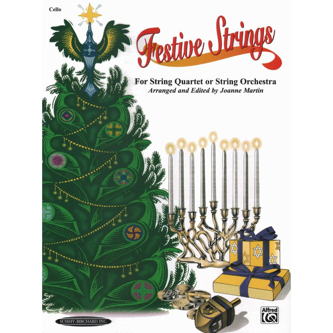 Martin, Joanne - Festive Strings for String Quartet or String Orchestra - Cello part - Alfred Music Publishing