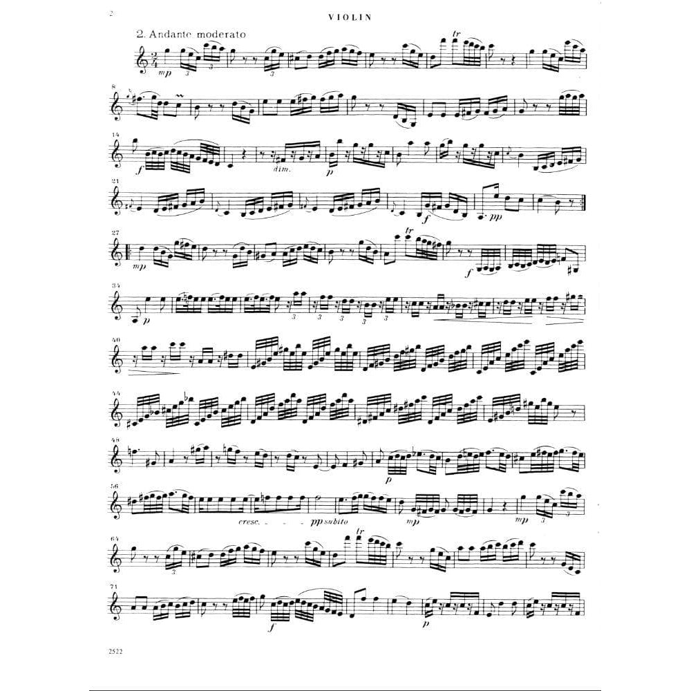 Haydn, Franz Joseph - Six Quartets, Op 5, Volume 2 (Nos 4-6) - Flute, Violin, Viola, and Cello - edited by Jean-Pierre Rampal - International Music Company
