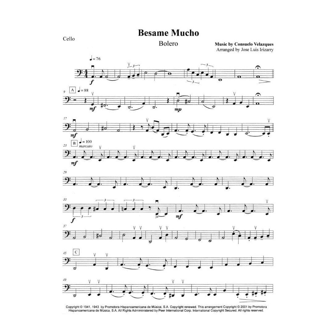 Latin Love Songs for String Quartet - arranged by José Luis Irizarry - Davidi Music