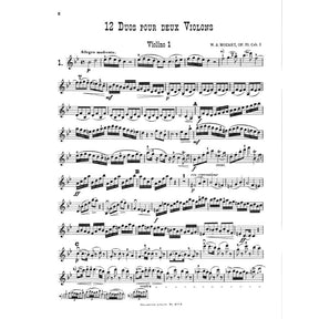 Mozart, WA - 12 Duos, Op 70 (K 152): Volume 1 (Nos 1-4) - Two Violins - Litloff Edition (Peters)