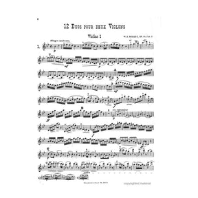 Mozart, WA - 12 Duos, Op 70 (K 152): Volume 1 (Nos 1-4) - Two Violins - Litloff Edition (Peters)