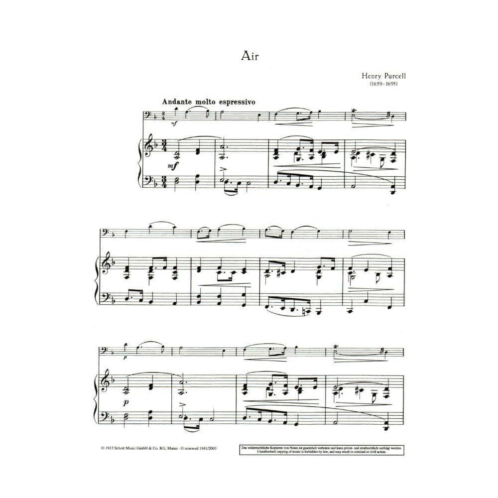 Old Masters for Young Players - Cello and Piano - arranged by Percy Such - Schott Edition