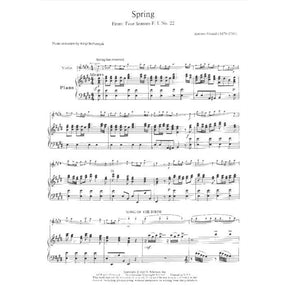 Vivaldi, Antonio - The Four Seasons: Concerto No 1 in E Major, RV269 "Spring" - Violin and Piano - edited by Klopcic - Schirmer