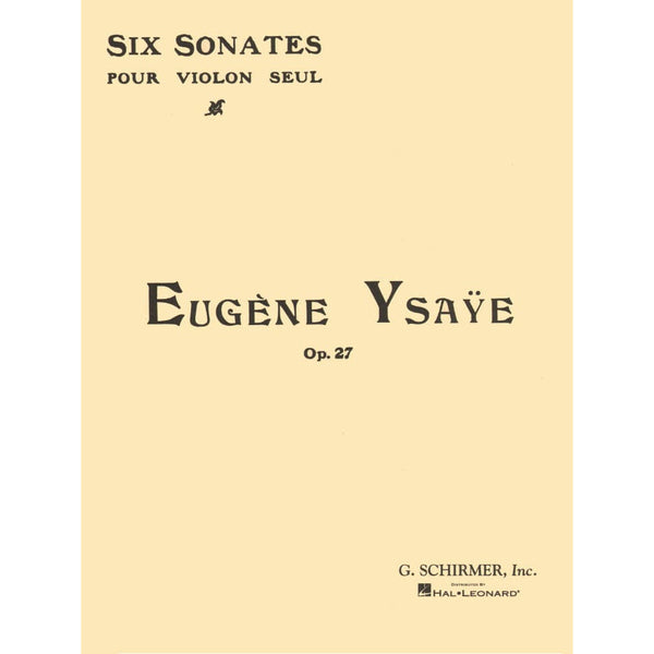 Ysaye Six Sonatas Op. 27 Sheet Music