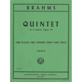 Brahms, Johannes - Piano Quintet in f minor Op 34 for Two Violins, Viola, Cello and Piano - International Edition