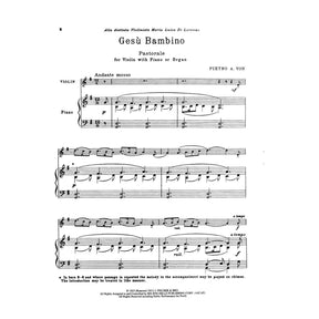 Yon, Pietro - Gesu Bambino (Pastorale) - Violin and Piano (or Organ) - Alfred Music Publishing