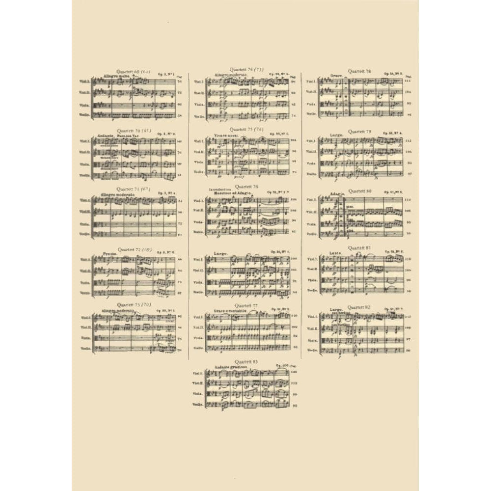 Haydn, Franz Joseph - 83 Quartets, Volume 4: 33 Quartets - String Quartet - edited by Andreas Moser and Hugo Dechert - Edition Peters