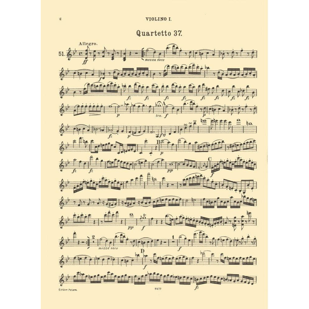 Haydn, Franz Joseph - 83 Quartets, Volume 4: 33 Quartets - String Quartet - edited by Andreas Moser and Hugo Dechert - Edition Peters