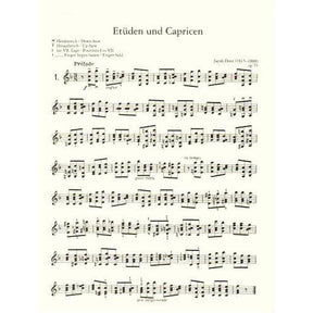 Dont, Jakob - 24 Etudes and Caprices, Op 35 - Violin solo - edited by Hans Sitt - CF Peters Edition