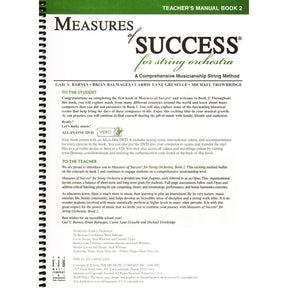 Measures of Success for String Orchestra - by Barnes, Balmages, Gruselle, Trowbridge - Teacher's Manual - Book 2 with DVD - FJH