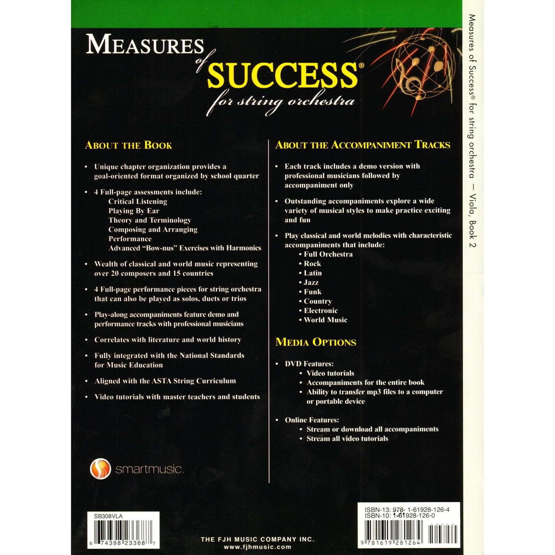 Measures of Success for String Orchestra - by Barnes, Balmages, Gruselle, Trowbridge - for Viola - Book 2 with DVD - FJH