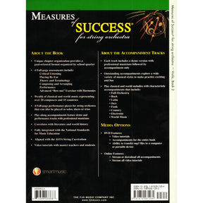 Measures of Success for String Orchestra - by Barnes, Balmages, Gruselle, Trowbridge - for Viola - Book 2 with DVD - FJH