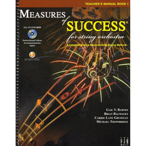 Measures of Success for String Orchestra - by Barnes, Balmages, Gruselle, Trowbridge - Teacher's Manual - Book 1 with DVD - FJH
