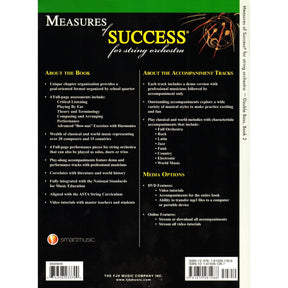 Measures of Success for String Orchestra - by Barnes, Balmages, Gruselle, Trowbridge - for Bass - Book 2 with DVD - FJH