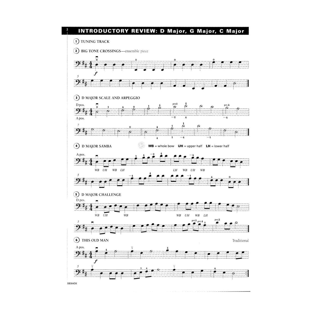 New Directions for Strings Bass - Book 2 Published by The FJH Music Company Inc
