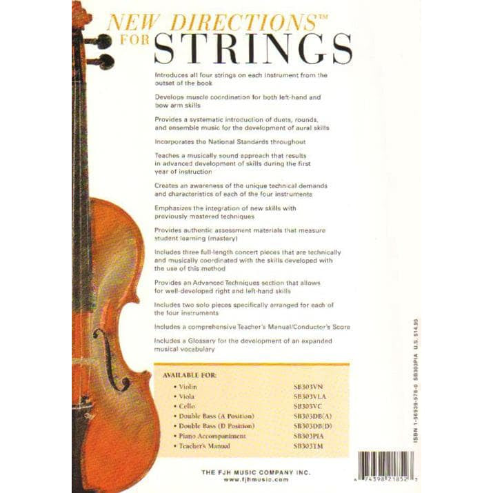 New Directions for Strings, Book 1 - Piano Accompaniment - FJH Music Company Inc