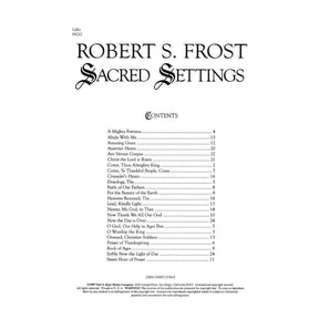 Frost, Robert S - Sacred Settings - Cello - Neil A Kjos Music Co