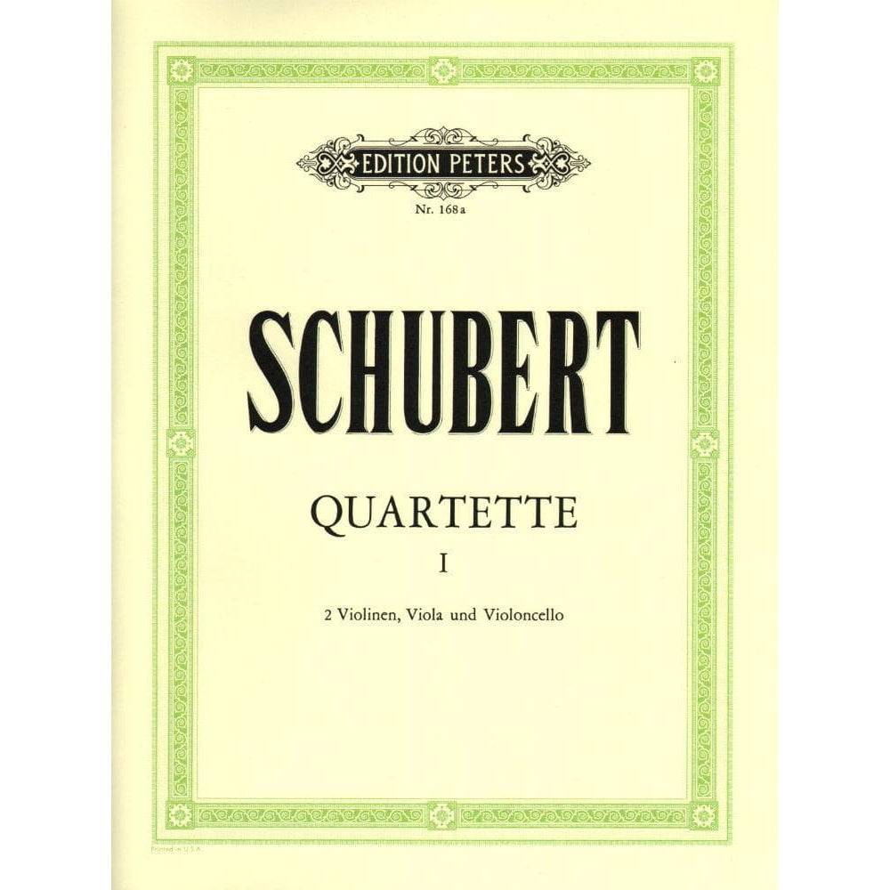 Schubert, Franz - Nine Quartets, Volume 1 Edited by Herrmann Peters Edition