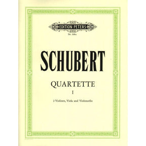 Schubert, Franz - Nine Quartets, Volume 1 Edited by Herrmann Peters Edition