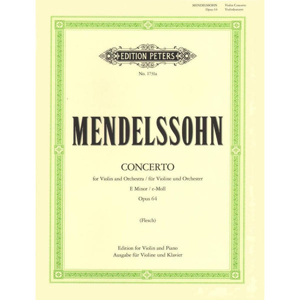 Mendelssohn Concerto in E minor Op 64 - Violin and Piano - Carl