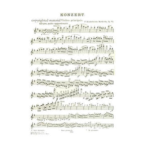 Mendelssohn, Felix - Concerto in E minor, Op 64 - Violin and Piano - edited by Carl Flesch - Edition Peters