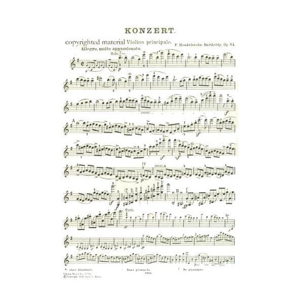 Mendelssohn Concerto in E minor Op 64 - Violin and Piano - Carl