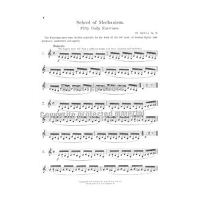 Dancla, Charles - School of Mechanism Op 74 for Violin - edited by G Lehmann - Schirmer Edition
