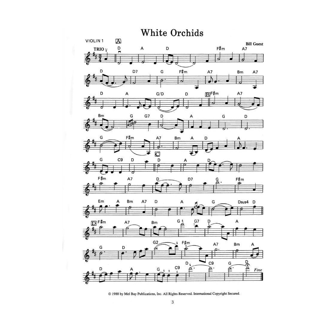 Guest, Bill - Deluxe Album of Fiddle Waltzes and Slow Airs - for 1, 2, or 3 Violins - Online Audio Demonstrations - Mel Bay Publications