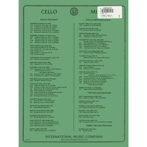 Romberg, Berngard - Cello Sonata in G Major, Op 38 No 2 - for Cello and Piano - edited by F G Jansen - International Music Company