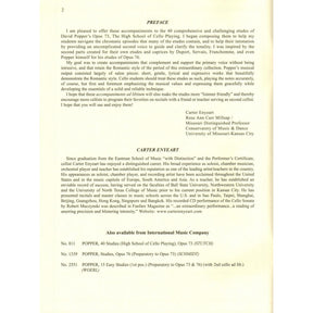 Enyeart, Carter - Cello Accompaniment - to 40 Studies from High School of Cello Playing by Popper - International