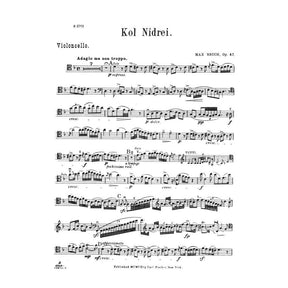 Kol Nidrei, Op 47 - Bruch, Max - Cello and Piano - edited by Lehmann - Carl Fischer
