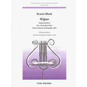 Bloch, Ernest - Nigun (Improvisation) No2 from "Baal Shem" (Three Pictures of Chassidic Life) for Violin and Piano - Fischer Edition