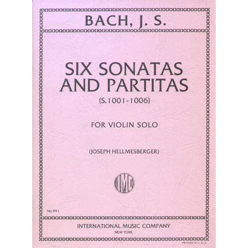 Bach, JS -  6 Sonatas and Partitas for Solo Violin, BWV 1001-1006 - edited by Joseph Hellmesberger - International Music Company